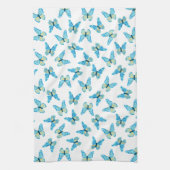 Butterflies Patroon Aangepaste kleuren Grafisch Theedoek (Verticaal)