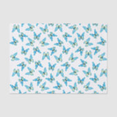 Butterflies Patroon Aangepaste kleuren Grafisch Tissuepapier (Voorkant)