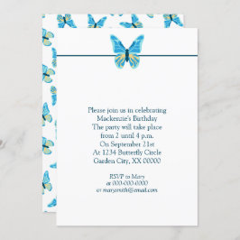 Butterflies Patroon Aangepaste kleuren Grafische P Kaart