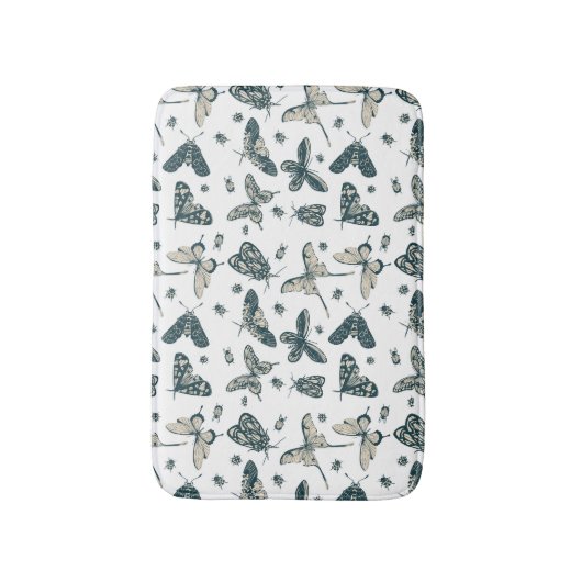 Butterflies Patroon Badmat (Voorkant Verticaal)