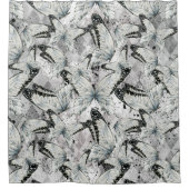 Butterflies-patroon Douchegordijn (Voorkant)