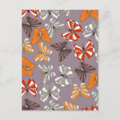 Butterflies Patroon Feestdagenkaart (Voorkant)