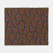 Butterflies Pattern Fleece Blanket (Voorkant (Horizontaal))