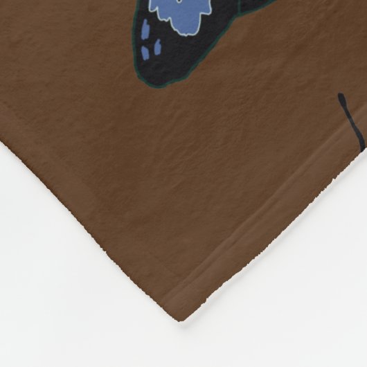 Butterflies Pattern Fleece Blanket Deken (Hoek)