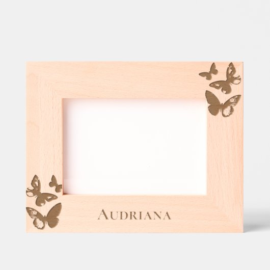 Butterflies Personalized Gegraveerde Lijstjes (Voorkant)