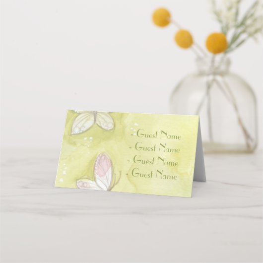 Butterflies Plaatskaartje (Achterkant)