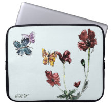 Butterflies Poppies Floral gepersonaliseerd