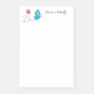 Butterflies Post Note Notes