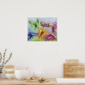 Butterflies Poster (Keuken)