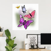 Butterflies Poster (Thuiskantoor)