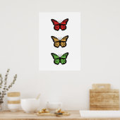 Butterflies Poster (Keuken)