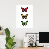 Butterflies Poster (Thuiskantoor)
