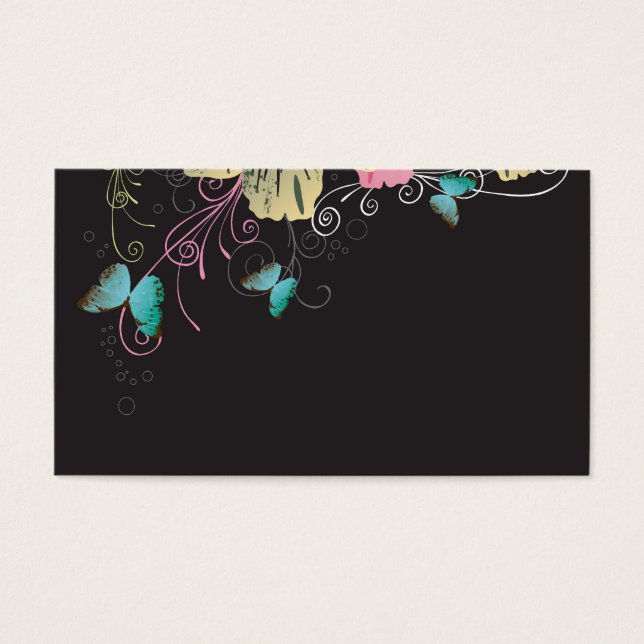 Butterflies profielkaart visitekaartjes (Voorkant)