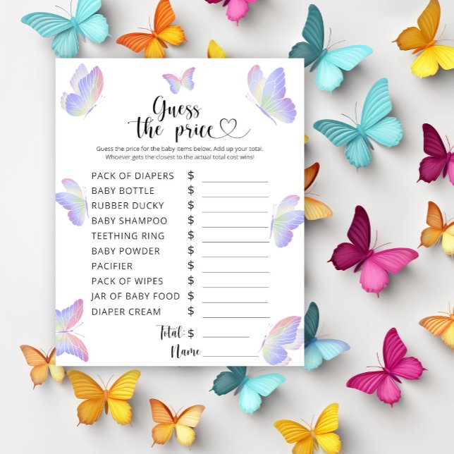 Butterflies - Raad eens de prijs! Game (Creator heeft geüpload)