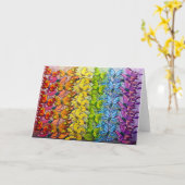 Butterflies Rainbow Kaart (Gele Bloem)