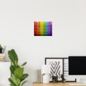 Butterflies Rainbow Poster (Thuiskantoor)