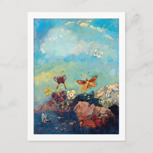Butterflies, Redon Briefkaart (Voorkant)