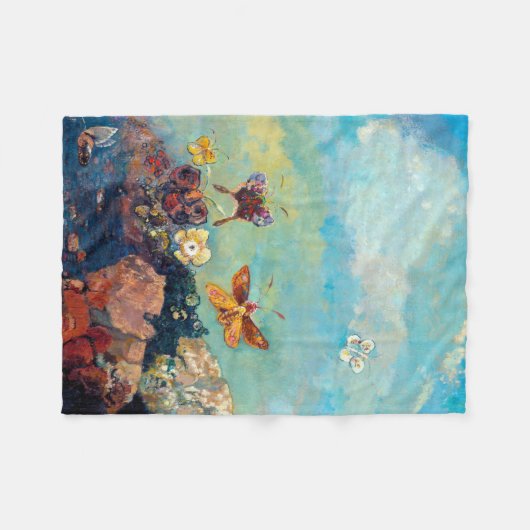 Butterflies, Redon Fleece Deken (Voorkant (Horizontaal))