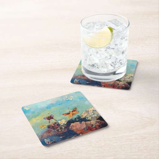 Butterflies, Redon Kartonnen Onderzetters (Insitu)