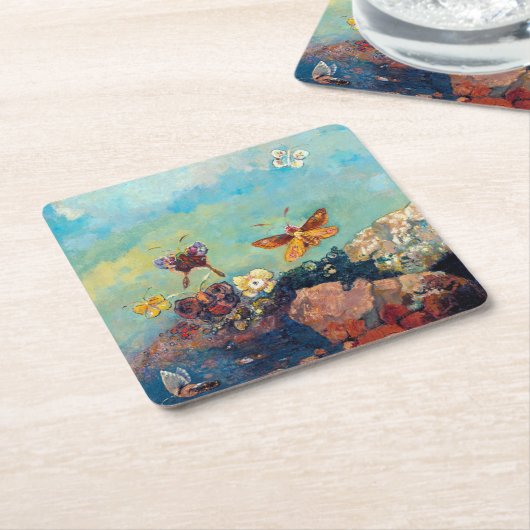 Butterflies, Redon Kartonnen Onderzetters (Schuin)