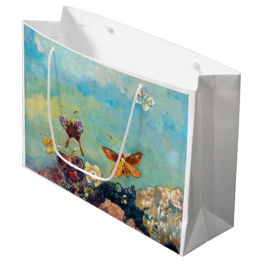 Butterflies, Redon Large Gift Bag Groot Cadeauzakje (Voorkant Gekanteld)