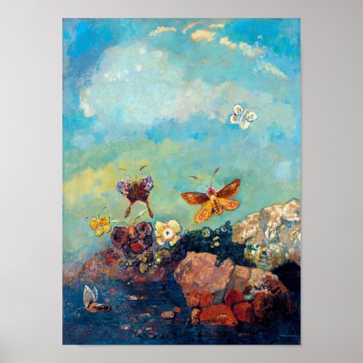 Butterflies, Redon Poster (Voorkant)