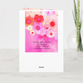 BUTTERFLIES, RODE PINKROESEN EN ANEMONSENSTROMEN KAART (Achterkant)