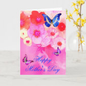 BUTTERFLIES, RODE PINKROESEN EN ANEMONSENSTROMEN KAART (Gele Bloem)