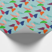 Butterflies ~Roll Gift Wrapping Paper CHANGE COLOR Cadeaupapier (Hoek)