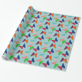 Butterflies ~Roll Gift Wrapping Paper CHANGE COLOR Cadeaupapier (Uitgerold)