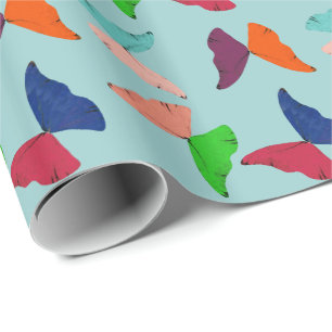Butterflies ~Roll Gift Wrapping Paper CHANGE COLOR Cadeaupapier