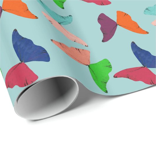 Butterflies ~Roll Gift Wrapping Paper CHANGE COLOR Cadeaupapier (Rol Hoek)