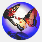 Butterflies Ronde Sticker (Voorkant)