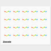 Butterflies Ronde Sticker (Vel)