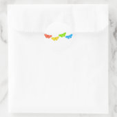 Butterflies Ronde Sticker (Tas)