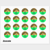 Butterflies Ronde Sticker (Vel)