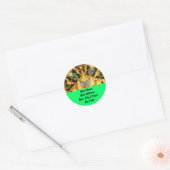 Butterflies Ronde Sticker (Envelop)