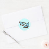 Butterflies Ronde Sticker (Envelop)
