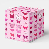 Butterflies, roze en fuchsia bedankdoosjes (Achterkant)