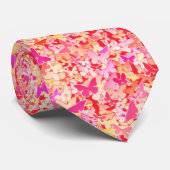 Butterflies, roze, perzik, koraal stropdas (Opgerold)