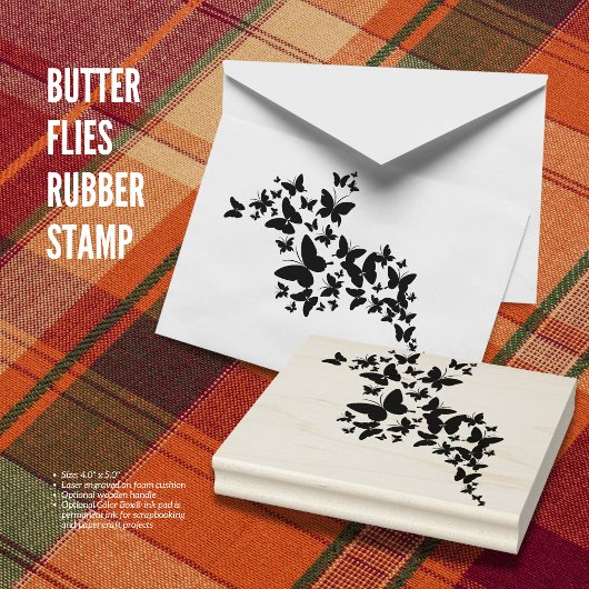Butterflies Rubber Stempel