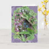 Butterflies & Sage-pas het aan Kaart (Gele Bloem)