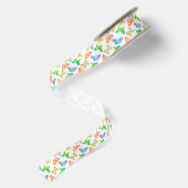 Butterflies Satin Ribbon Satijnen Lint (Achterkant)