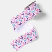 Butterflies Satin Ribbon Satijnen Lint (Achterkant)