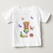 Butterflies schattige fee en bloemen (Voorkant)