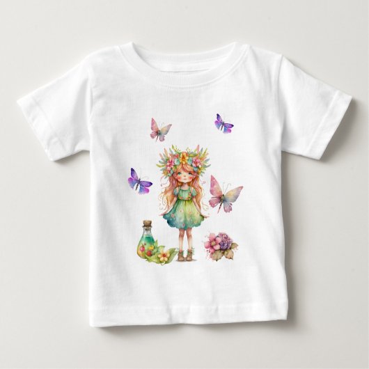 Butterflies schattige fee en bloemen (Voorkant)