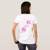 Butterflies Script Memorial Funeral T-Shirt (Achterkant volledig)