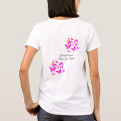 Butterflies Script Memorial Funeral T-Shirt (Achterkant)