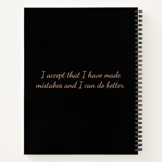 Butterflies Shadow Work Journal Spiral Notitieboek (Achterkant)