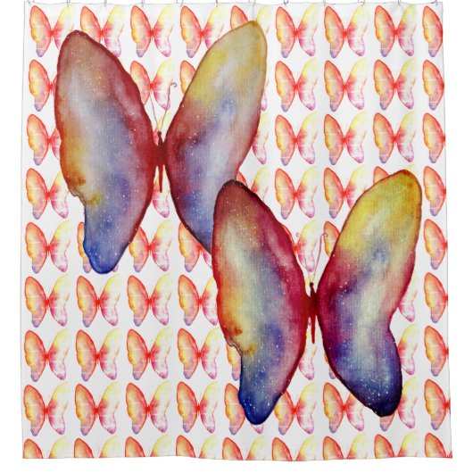 Butterflies Shower Curtain Douchegordijn (Voorkant)